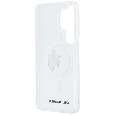 Etui Karl Lagerfeld IML Peekaboo Choupette MagSafe do Samsung Galaxy S26 Ultra przezroczysty