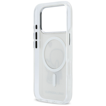 Etui Karl Lagerfeld Karl & Choupette Back MagSafe do iPhone 17 Pro przezroczysty