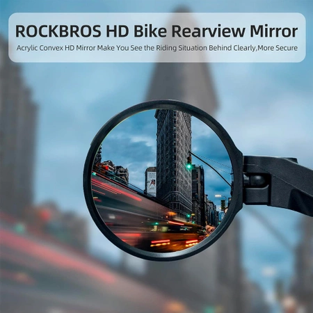 Lusterko rowerowe Rockbros 26210001004 wsteczne prawe - czarne