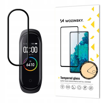WOZINSKY FOLIA FULL GLUE DO XIAOMI MI BAND 6 5 CASE FRIENDLY OCHRONA EKRANU