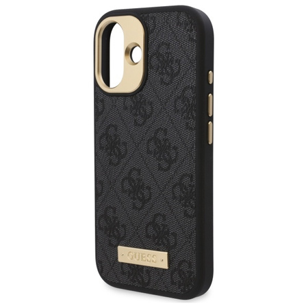 Guess GUHMP16MU4GPRK iPhone 16 Plus 6.7 czarny/black hardcase 4G Logo Plate MagSafe