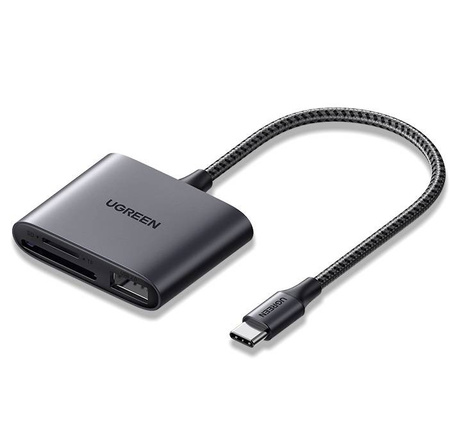 UGREEN CZYTNIK KART PRZEJŚCIÓWKA USB-C DO SD MICRO SD Z KOMPUTERA I LAPTOPA