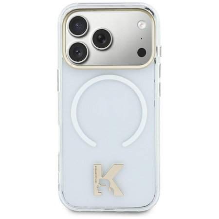 Etui Karl Lagerfeld IML K Head Logo MagSafe do iPhone 17 przezroczysty