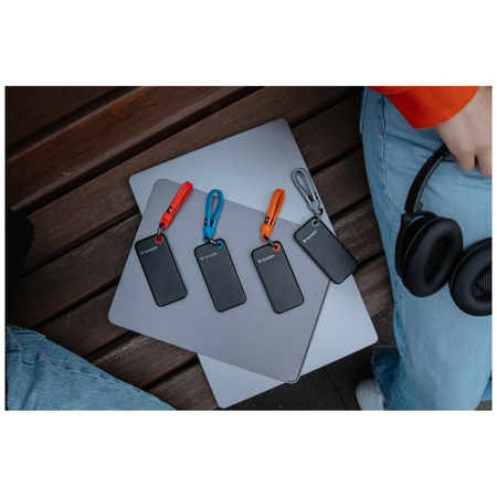 Dysk Zewnętrzny Verbatim Pocket SSD 1TB - brelok do kluczy z kablem USB-C 3.2 gen.2 czarno-niebieski/black-blue 32191