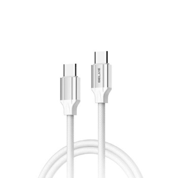 BELINE KABEL USB-C USB-C 65W 1M DO MACBOOK IPAD TELEFONÓW SZYBKIE ŁADOWANIE