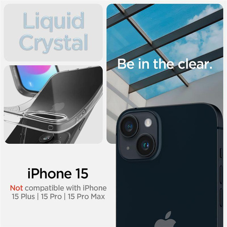Spigen Crystal Flex, crystal clear - iPhone 15