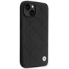 Etui BMW BMHCP14S22RQDK na iPhone 14 - czarne Leather Quilted