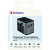 VERBATIM ADAPTER PODRÓŻNY DO EUROPA UK USA 2xUSB-A 2xUSB-C PD 30W DO IPHONE