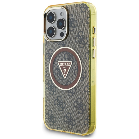 GUESS ETUI TPU POKROWIEC DO IPHONE 16 PRO MAX 4G DO MAGSAFE METAL GLITTER