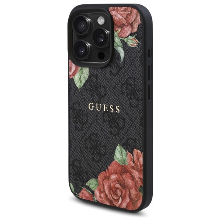 GUESS ETUI CASE HARDCASE 4G FLOWERS PRINT DO APPLE IPHONE 16 PRO DO MAGSAFE