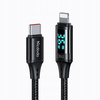MCDODO KABEL Z WYŚWIETLACZEM USB-C LIGHTNING 36W 1M DO IPHONE X 11 12 13 14