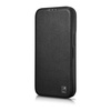 iCarer CE Premium Leather Folio Case skórzane etui iPhone 14 Plus z klapką magnetyczne MagSafe czarny (WMI14220715-BK)