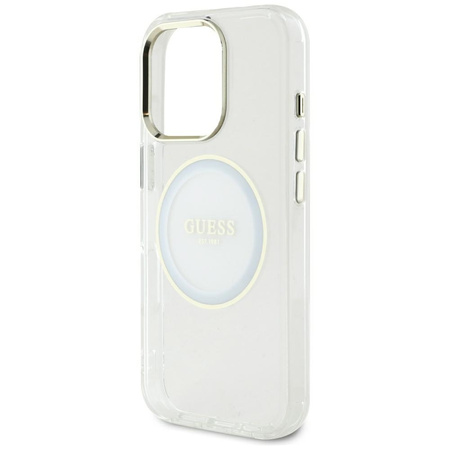 GUESS ETUI DO IPHONE 16 PRO MAX DO MAGSAFE LOGO CLASSIC BIAŁE WYSOKA JAKOŚĆ