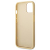 GUESS POKROWIEC HARDCASE DO IPHONE 14 15 13 6.1 ZŁOTY GLITTER SCRIPT