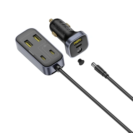 BASEUS ŁADOWARKA SAMOCHODOWA BACKSEATPAL L1 110W 3 X USB-A 3 X USB-C
