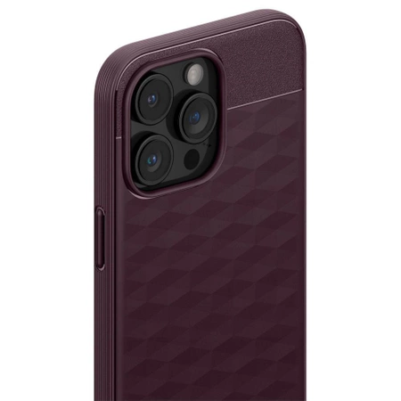 Etui Caseology Parallax Mag z MagSafe na iPhone 15 Pro Max - burgundowe