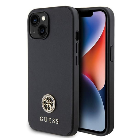 Guess GUHCP15MPS4DGPK iPhone 15 Plus 6.7" czarny/black hardcase Strass Metal Logo