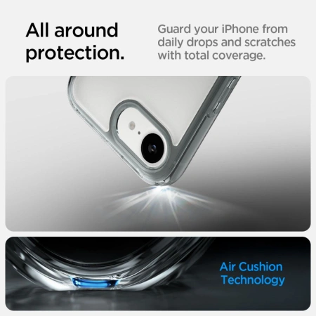 SPIGEN ETUI ULTRA HYBRID DO IPHONE 16E OCHRONA Z ALOKACJĄ PRZESZROSTĄ