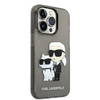 Karl Lagerfeld KLHCP14LHNKCTGK iPhone 14 Pro 6,1" czarny/black hardcase Gliter Karl&Choupette