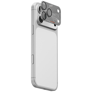 Szkło na obiektyw aparatu Skinarma Sonix Full Aluminium do iPhone 17 Pro srebrny