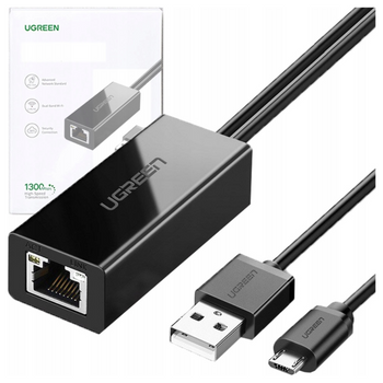 UGREEN KARTA SIECIOWA ZEWNETRZNA DO CHROMECAST ZŁĄCZE MICRO USB 100MB/S 1M