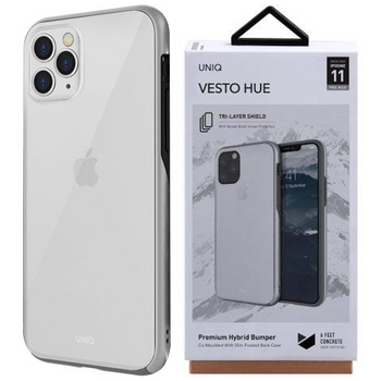 UNIQ etui Vesto Hue iPhone 11 Pro Max srebrny/silver