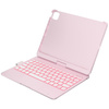Etui Typecase Flexbook Touch z klawiaturą do iPad Air 11" 2024/2025 jasno różowy