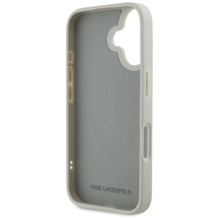 KARL LAGERFELD ETUI RUBBER DOUBLE HEADS DO IPHONE 16 OCHRONNE Z 3D DESIGNEM