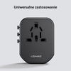 USAMS ŁADOWARKA SIECIOWA 3 PORTY 20W 2XUSB 1XUSB-C DO TABLETÓW SMARTFONÓW