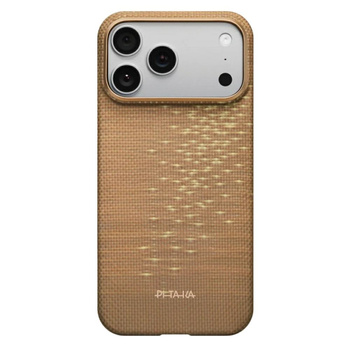 Etui PITAKA Ultra-Slim MagSafe do iPhone 17 Pro golden glint