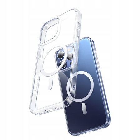 MCDODO ETUI MAGNETYCZNE CLEAR CASE WZMOCNIONE DO MAGSAFE IPHONE 16 PRO