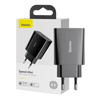 BASEUS ŁADOWARKA SIECIOWA USB-C DO IPHONE IPAD PD 20W 3A SZYBKIE ŁADOWANIE