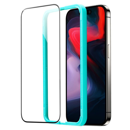 SZKŁO HARTOWANE ESR TEMPERED GLASS 2-PACK IPHONE 15 PRO MAX BLACK