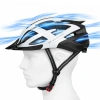 Kask rowerowy MTB Wozinsky z odpinanym daszkiem i tylną lampką USB 57-62 cm - czarno-biały