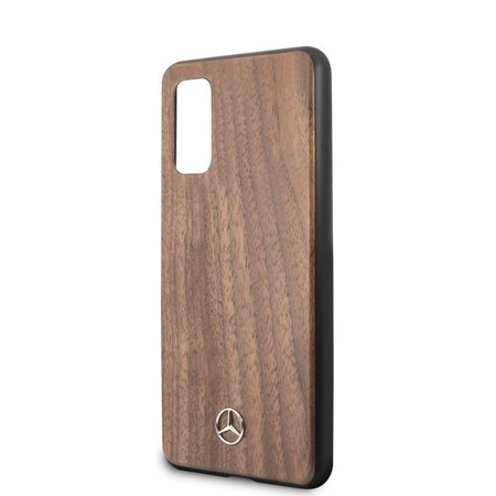 Mercedes MEHCS62VWOLB S20 G980 hard case brązowy/brown Wood Line Walnut