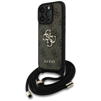 GUESS ETUI 4G BIG LOGO DO IPHONE 16 PRO MODNY POKROWIEC Z PASEM DO NOSZENIA