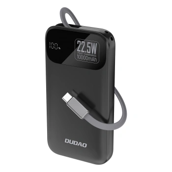 DUDAO POWERBANK K31 10000MAH 22.5W PD DO LIGHTNING USB-C Z WBUDOWANYM