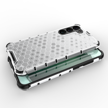 Honeycomb etui do Samsung Galaxy S23+ pancerny hybrydowy pokrowiec niebieskie