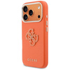 Etui Guess FW Resin Logo do iPhone 17 Pro pomarańczowy