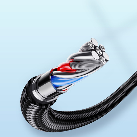 Joyroom kabel USB - USB C 3A do szybkiego ładowania i transferu danych A10 Series 1,2 m czarny (S-UC027A10)