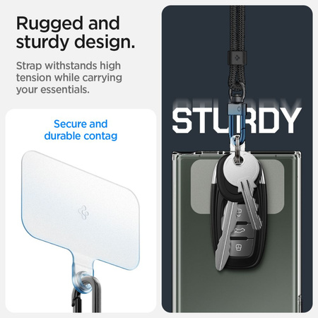 SPIGEN CROSSBODY I WRIST ZAWIESZKA DO TELEFONÓW IOS ANDROID IPHONE 12 13 14