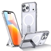 Etui Hybrid Armor X na Samsung Galaxy S25 FE z podstawką kompatybilne z MagSafe - przezroczyste