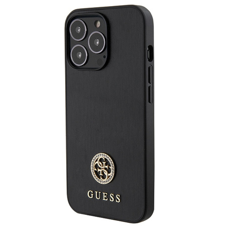GUESS ETUI HARDCASE DO IPHONE 13 PRO 6.1 STRASS METAL LOGO OCHRONA TELEFONU