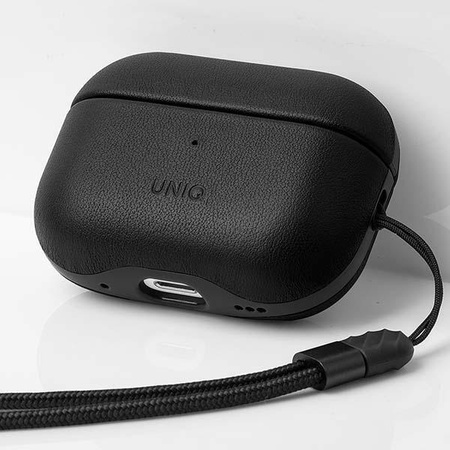 UNIQ etui Terra AirPods Pro 2 gen. Genuine Leather czarny/dallas black