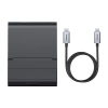 Baseus Mate stacja dokująca do telefonu USB Typ C HUB czarny (WKMD000001)