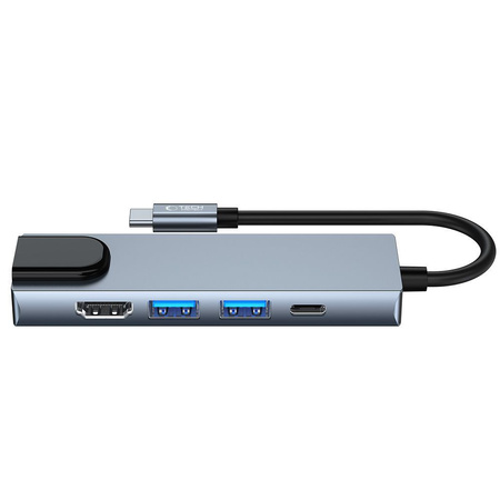 TECH-PROTECT V3-HUB ADAPTER 5IN1 DO LAPTOPA USB-C 4K HDMI Z PORTEM ETHERNET