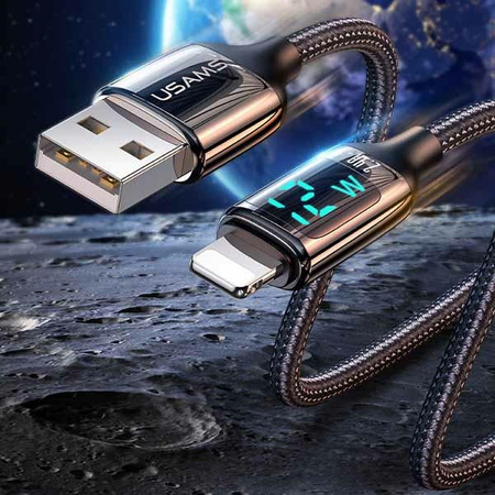 USAMS KABEL PLECIONY U78 DO APPLE IPHONE 11 12 13 14 1.2M SZYBKIE ŁADOWANIE