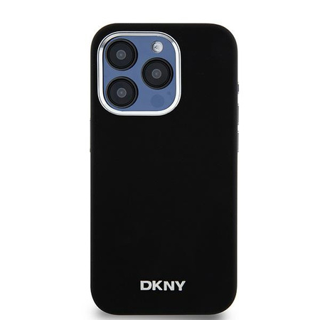 DKNY HARDCASE DO IPHONE 15 PRO DO MAGSAFE LIQUID SILICONE SMALL METAL LOGO