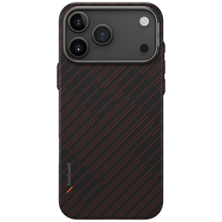 Etui UNIQ Keva EDGE do iPhone 17 Pro Max Magclick Charging pomarańczowy