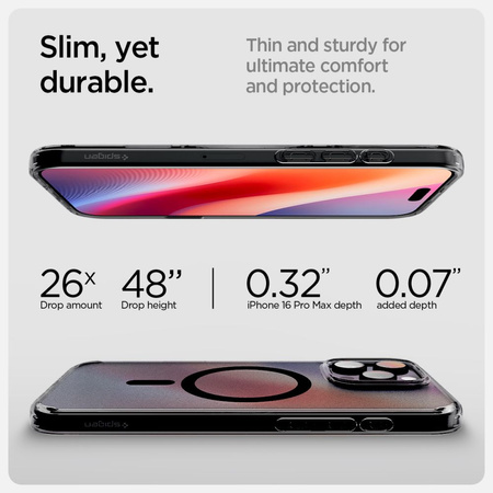 SPIGEN ULTRA HYBRID T MAG DO MAGSAFE DO IPHONE 16 PRO ETUI Z OCHRONĄ